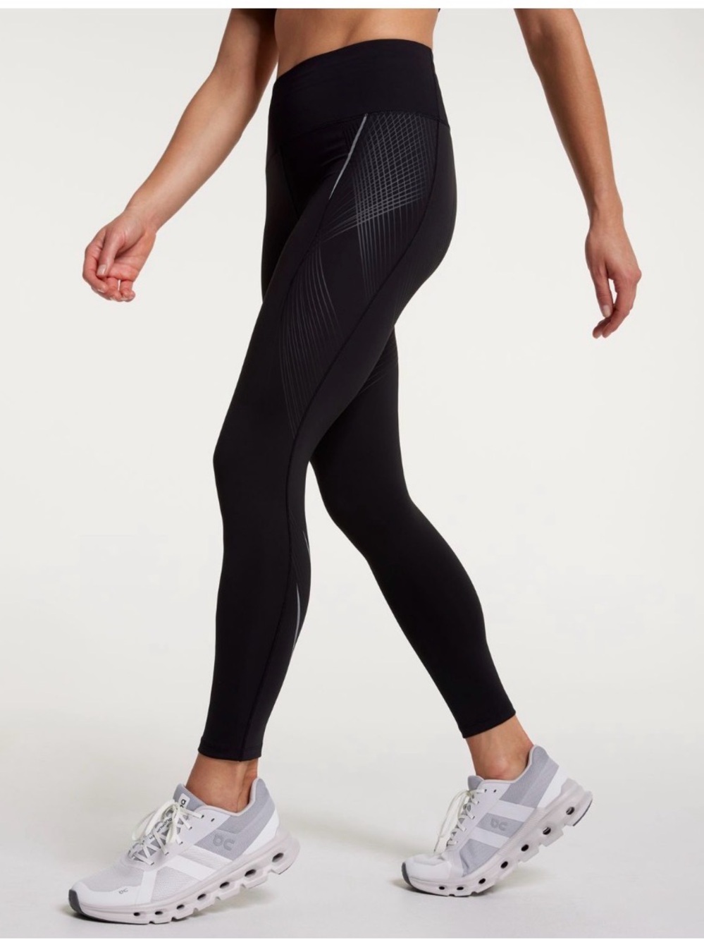 CALIA by Carrie Underwood PowerMove Black High-Waist Patterned Leggings